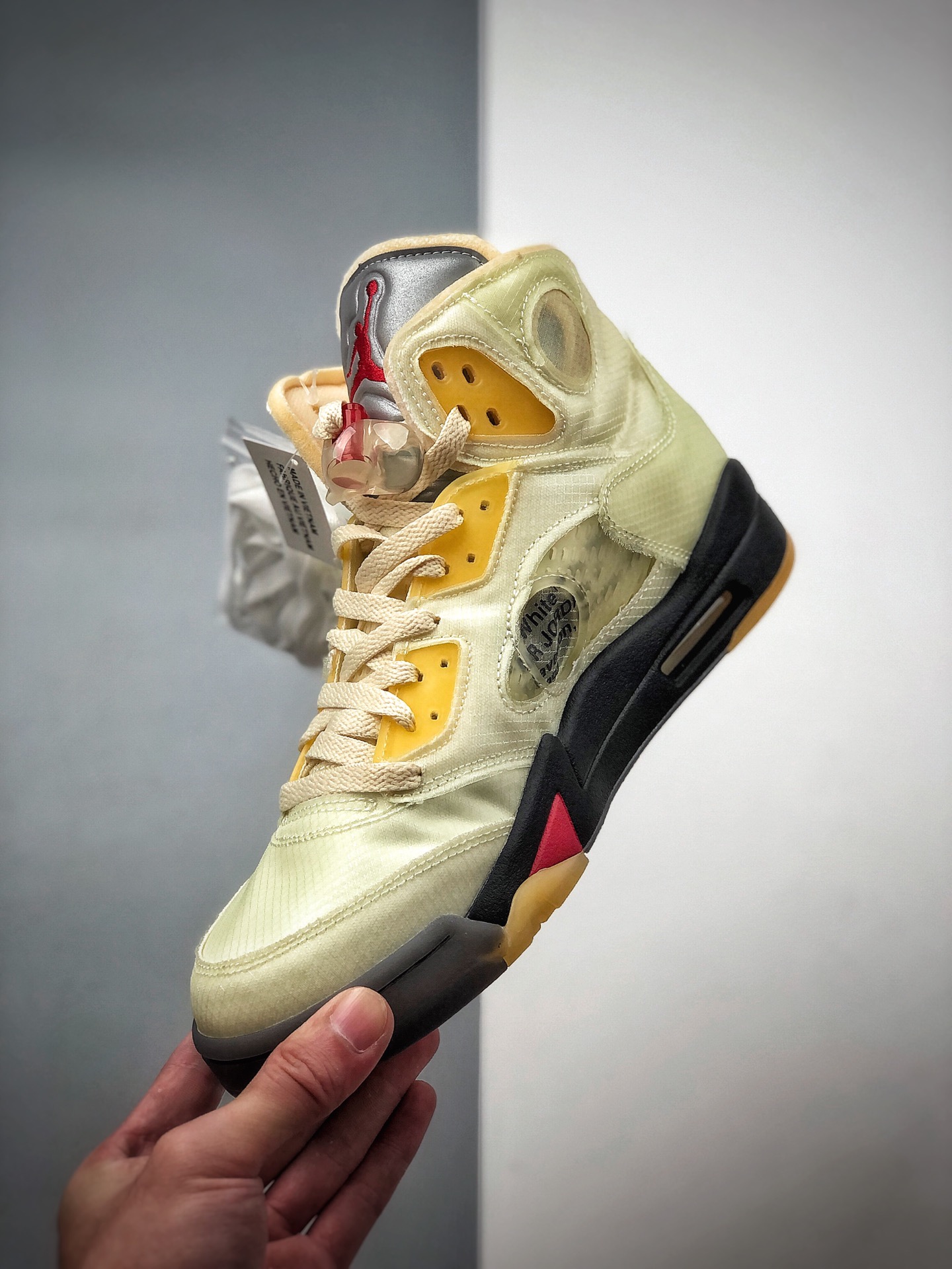 500  Air Jordan 5   OFF - WHITE 联名款  AJ5 ow 乔丹5代篮球鞋
