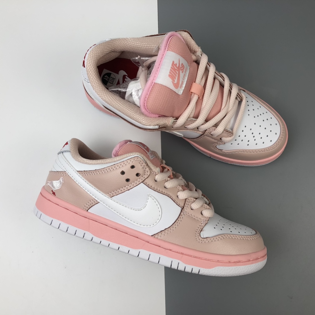 250 Staple x Nike SB Dunk Low“Pigeon”低帮休闲运动滑板鞋白粉鸽子 BV1310-012