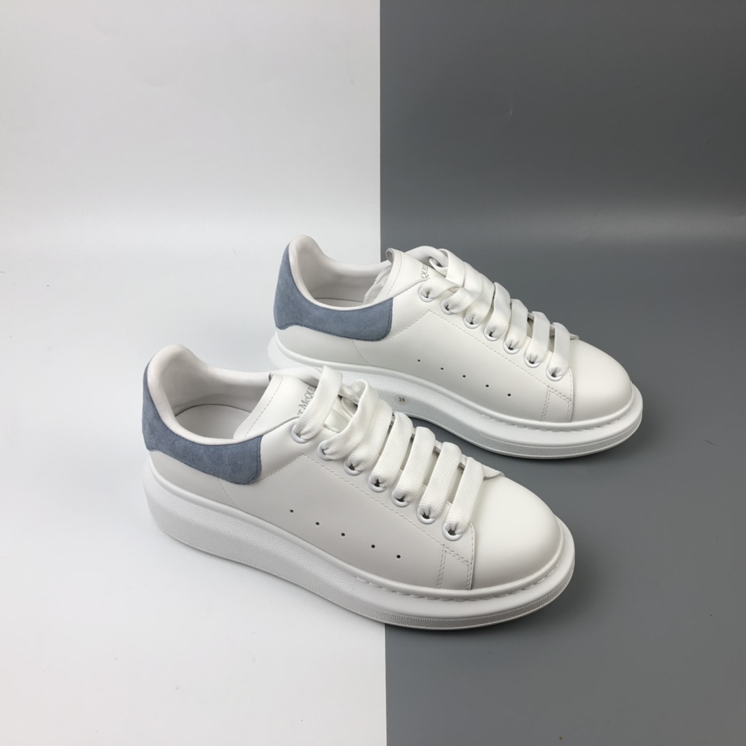 500 Alexander McQueen/亚历山大麦昆 松糕鞋厚底增高小白鞋