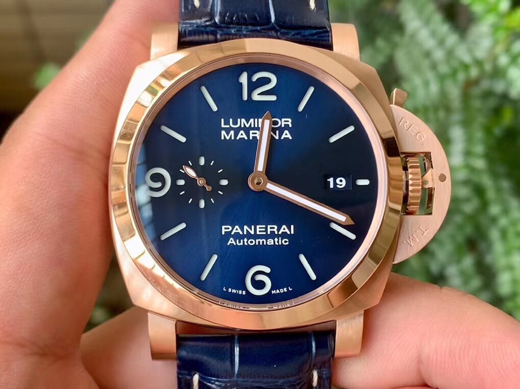 Panerai Relógio Azul Rosa Vermelho