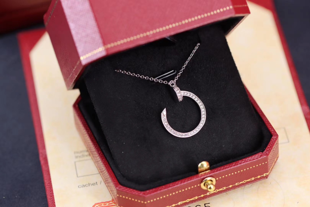 Cartier 卡地亚 Cartier 玫瑰金 满钻钉子锁骨项链
