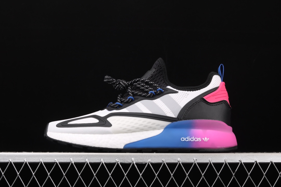 ZG版本Adidas ZX 2K Boost FX8835 2020夏季新款三叶草爆米花复古跑鞋尺码：39 40 40.5 41 42 42.5 43  44 44.5 45_莆鞋网_莆田鞋_莆田安福_电商城市场_商贸城小镇_莆鞋网