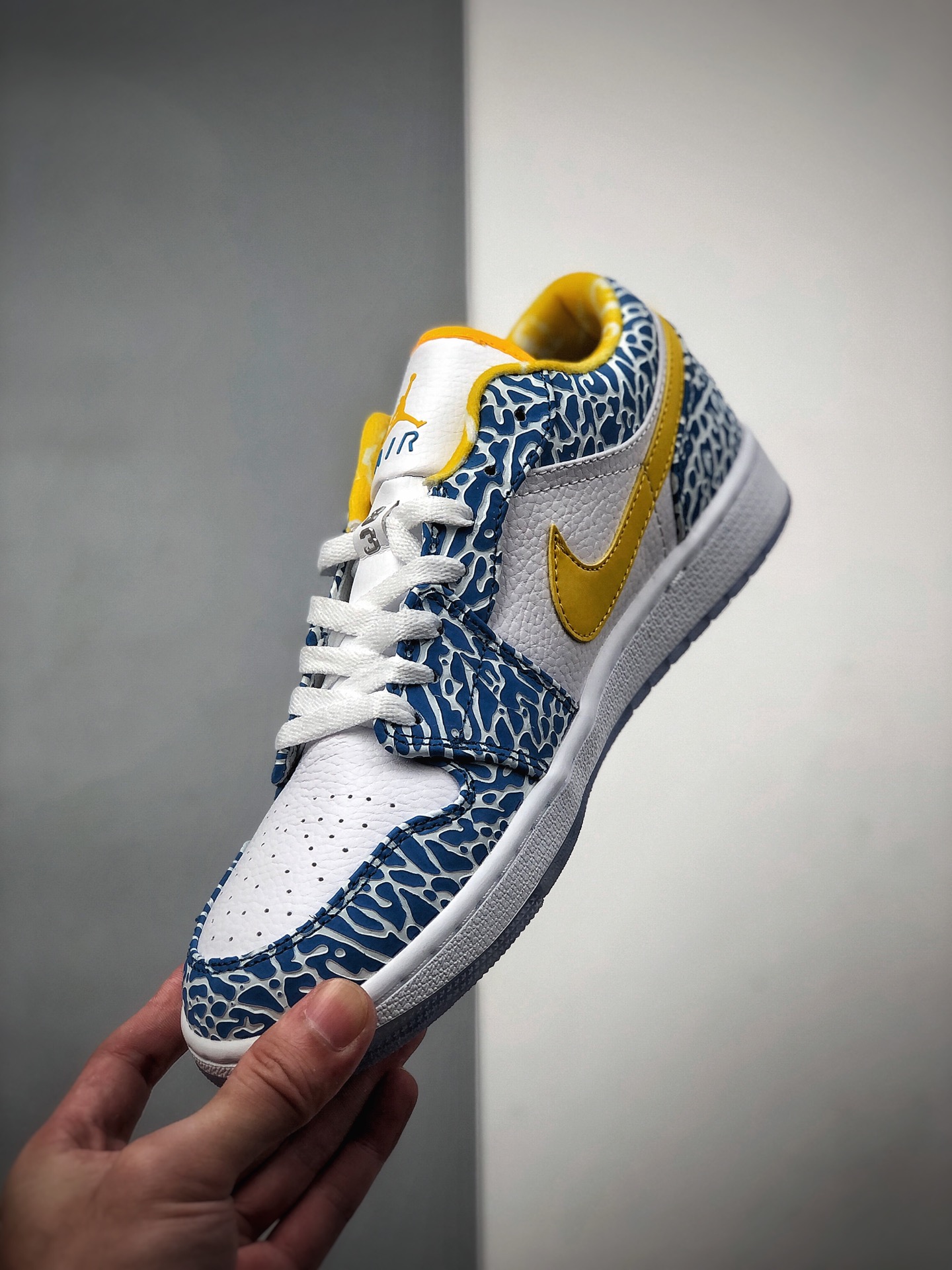 230 Air Jordan 1 Low 蓝黄水晶低帮AJ1乔1低帮休闲板鞋309192-172