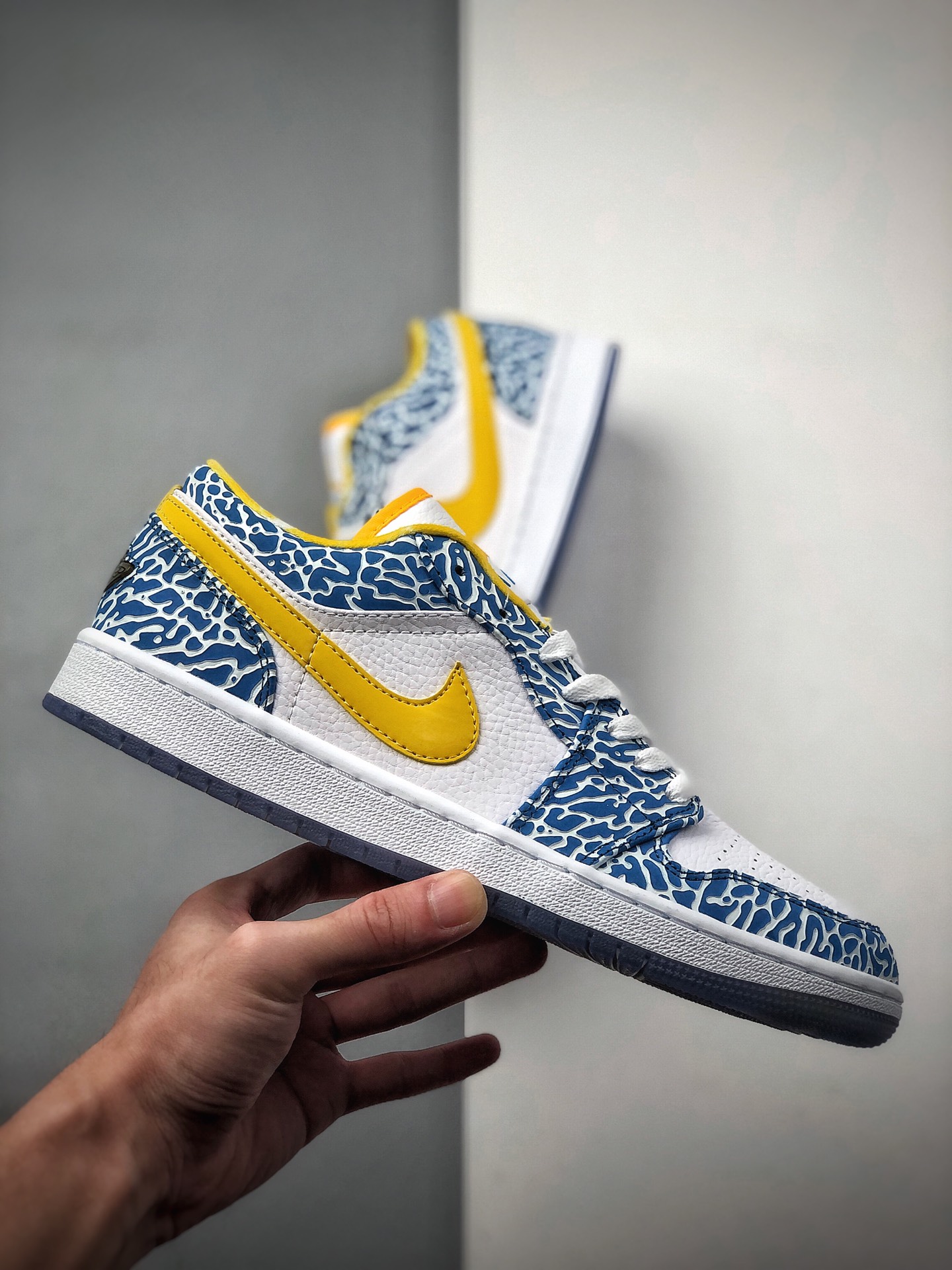 230 Air Jordan 1 Low 蓝黄水晶低帮AJ1乔1低帮休闲板鞋309192-172