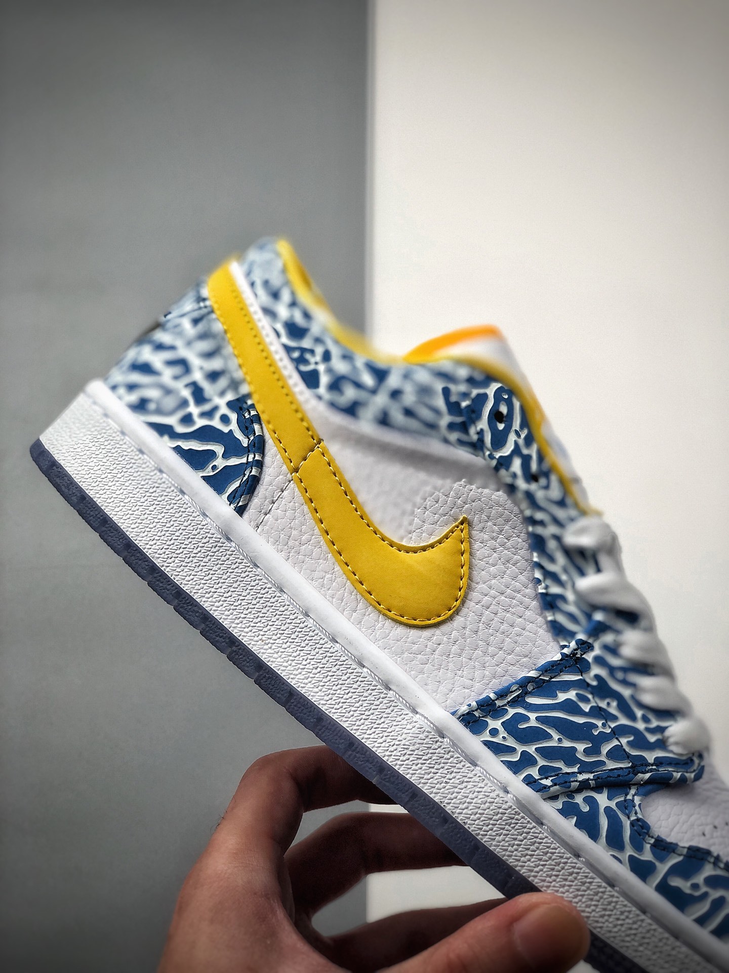 230 Air Jordan 1 Low 蓝黄水晶低帮AJ1乔1低帮休闲板鞋309192-172