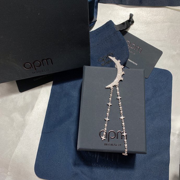 APMMonaco一千零一夜星星月亮耳环