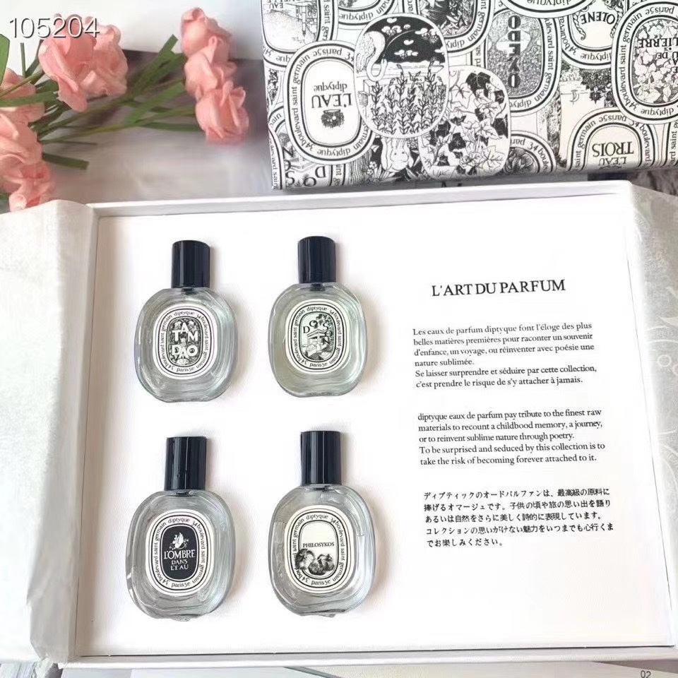 Diptyque Perfume Sampler Set - 4 x 10ml: Sandalwood, Fig, Tuberose, Shadow 3 i1600763954 7749 2