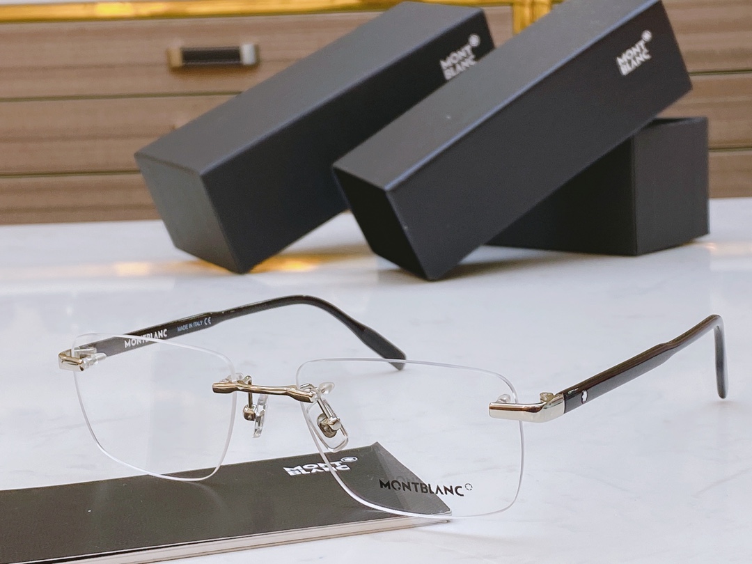 ，🆕新款原单【MONT BLANC】万宝龙 MB0088O 无框 强力推荐男士款，商务 大方，质感时尚 