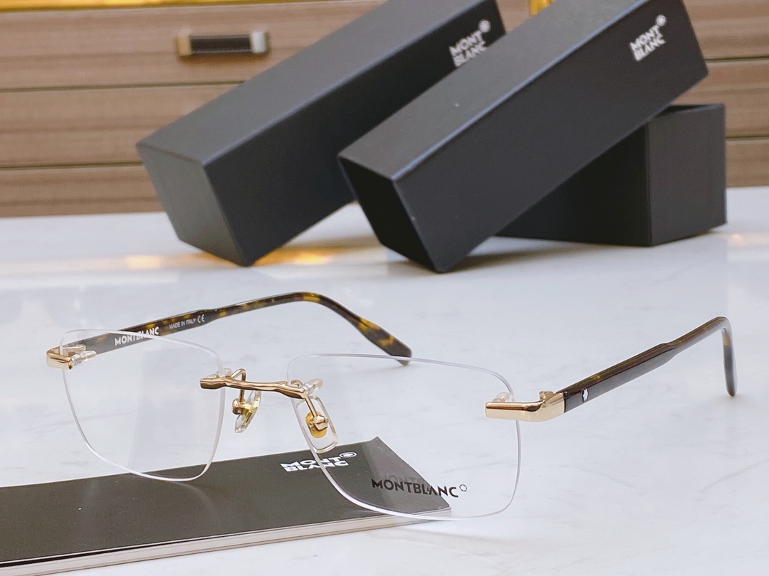 ，🆕新款原单【MONT BLANC】万宝龙 MB0088O 无框 强力推荐男士款，商务 大方，质感时尚 