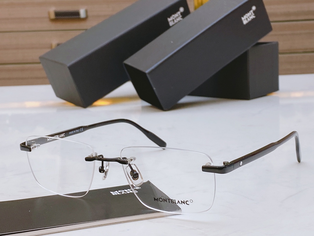 ，🆕新款原单【MONT BLANC】万宝龙 MB0088O 无框 强力推荐男士款，商务 大方，质感时尚 