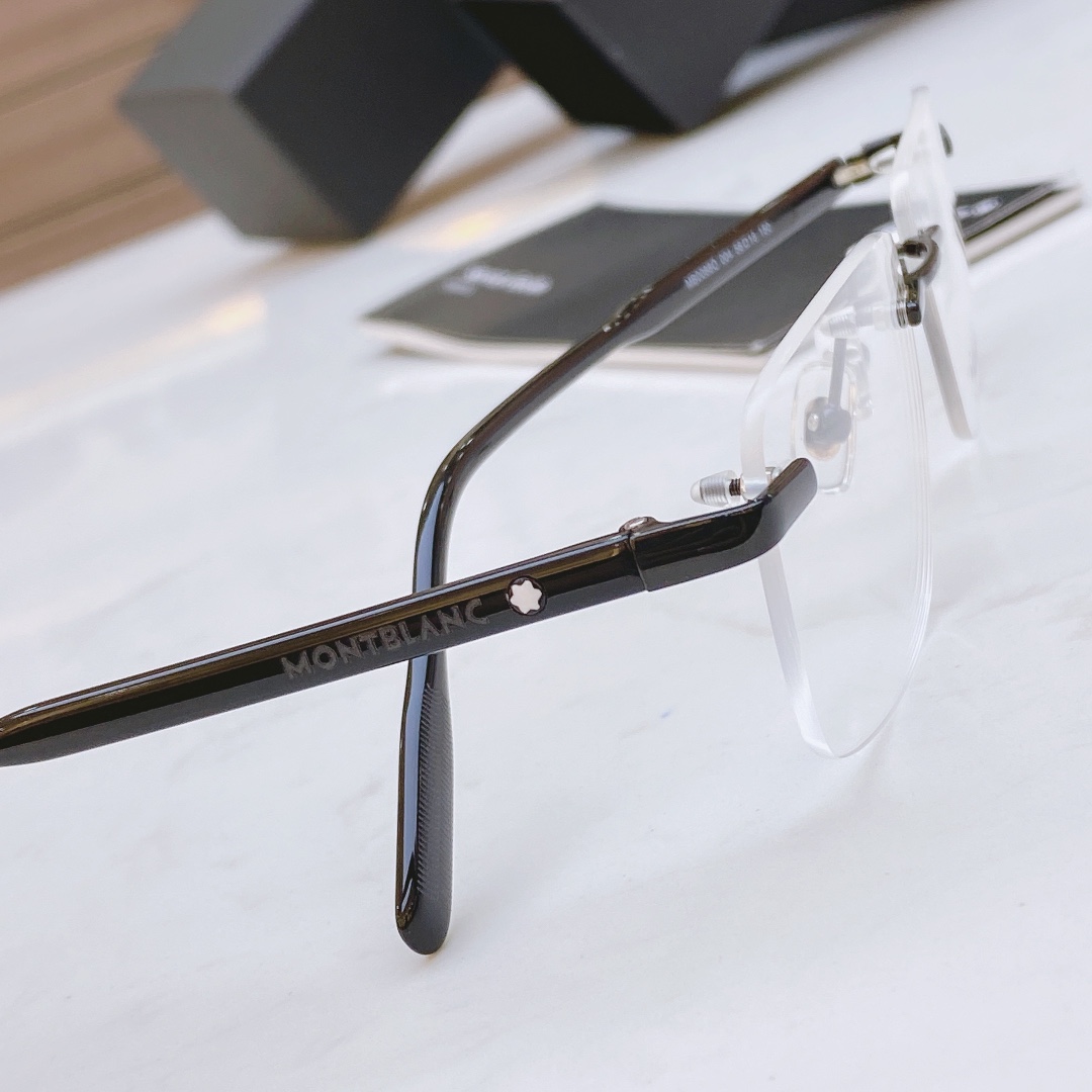 ，🆕新款原单【MONT BLANC】万宝龙 MB0088O 无框 强力推荐男士款，商务 大方，质感时尚 
