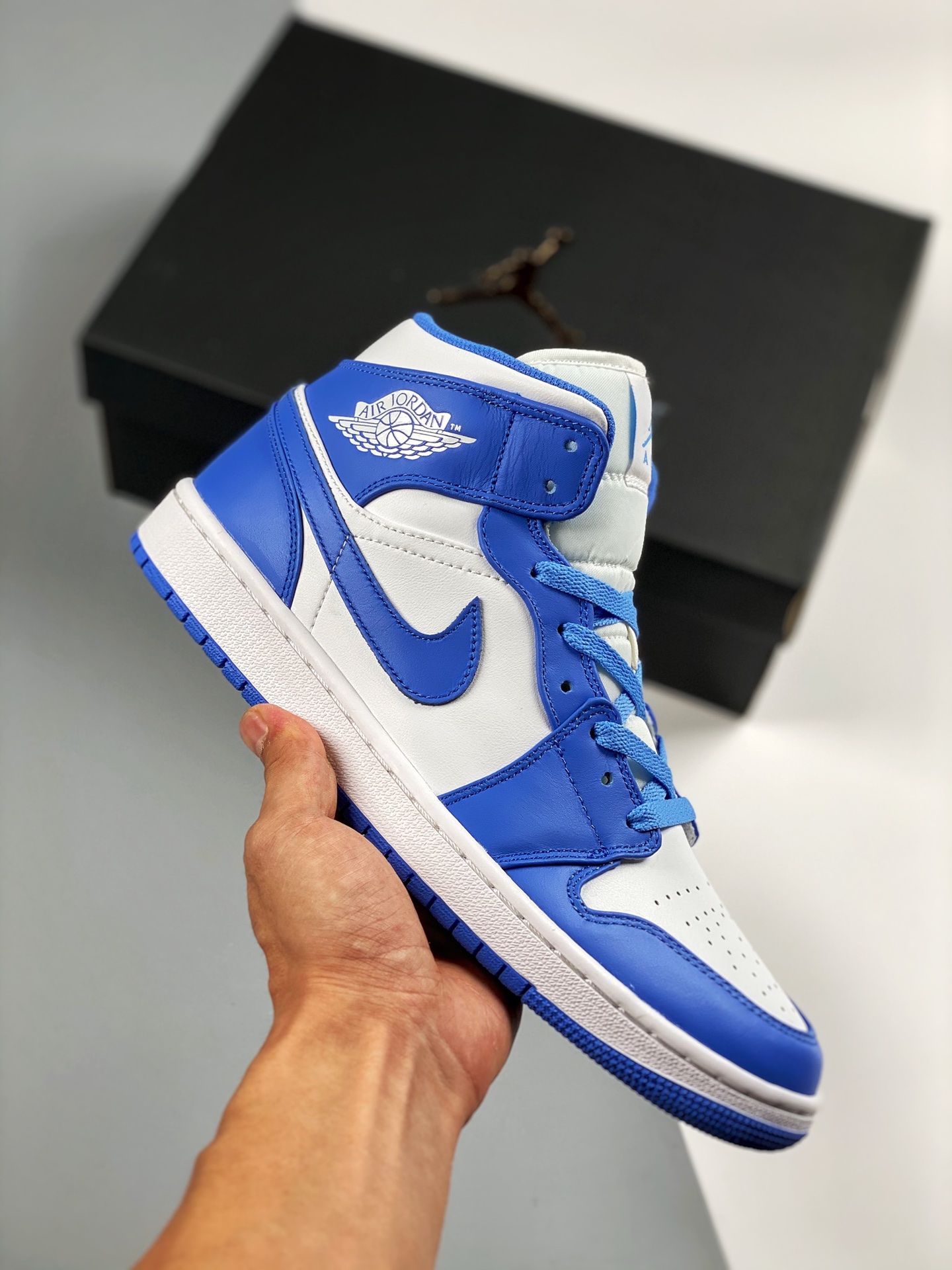 Air Jordan 1 Mid North Carolina Tmall foreign trade customer order, highest craftsmanship on the market, mid-top series…