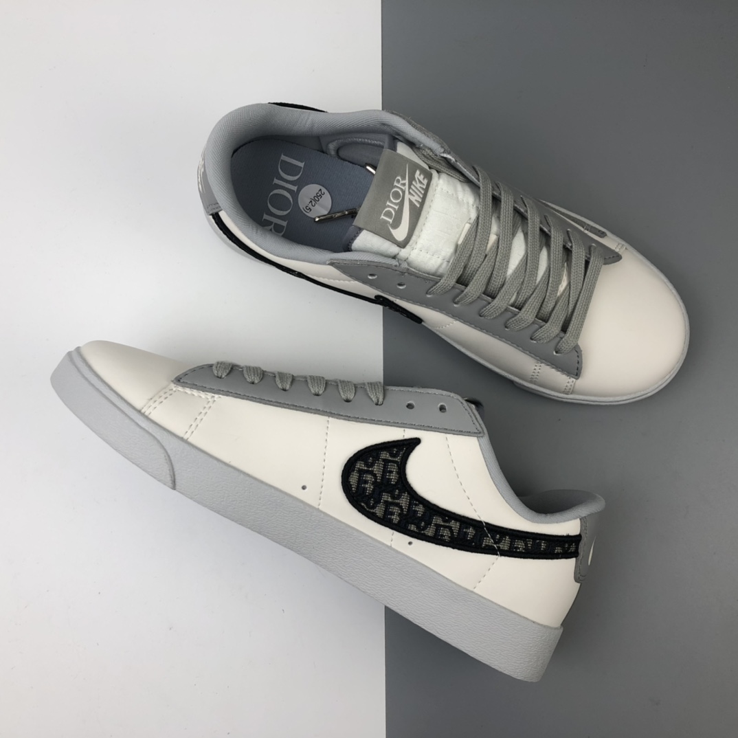 200  Dior x Nk Blazer Low Le 迪奥联名款开拓者低帮休闲板鞋 CN8608-002