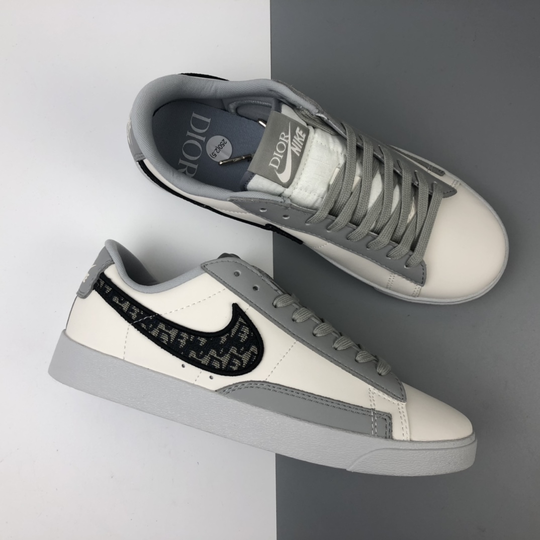 200  Dior x Nk Blazer Low Le 迪奥联名款开拓者低帮休闲板鞋 CN8608-002