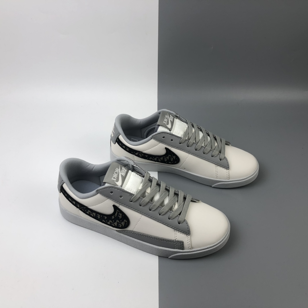 200  Dior x Nk Blazer Low Le 迪奥联名款开拓者低帮休闲板鞋 CN8608-002