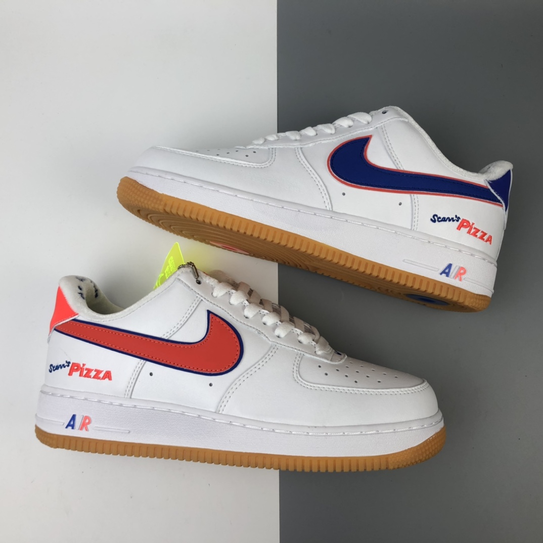 180 Nike Air Force 1'07 Scarr's Pizza  空军一号经典低百帮搭休闲动运板鞋  CN3244-100