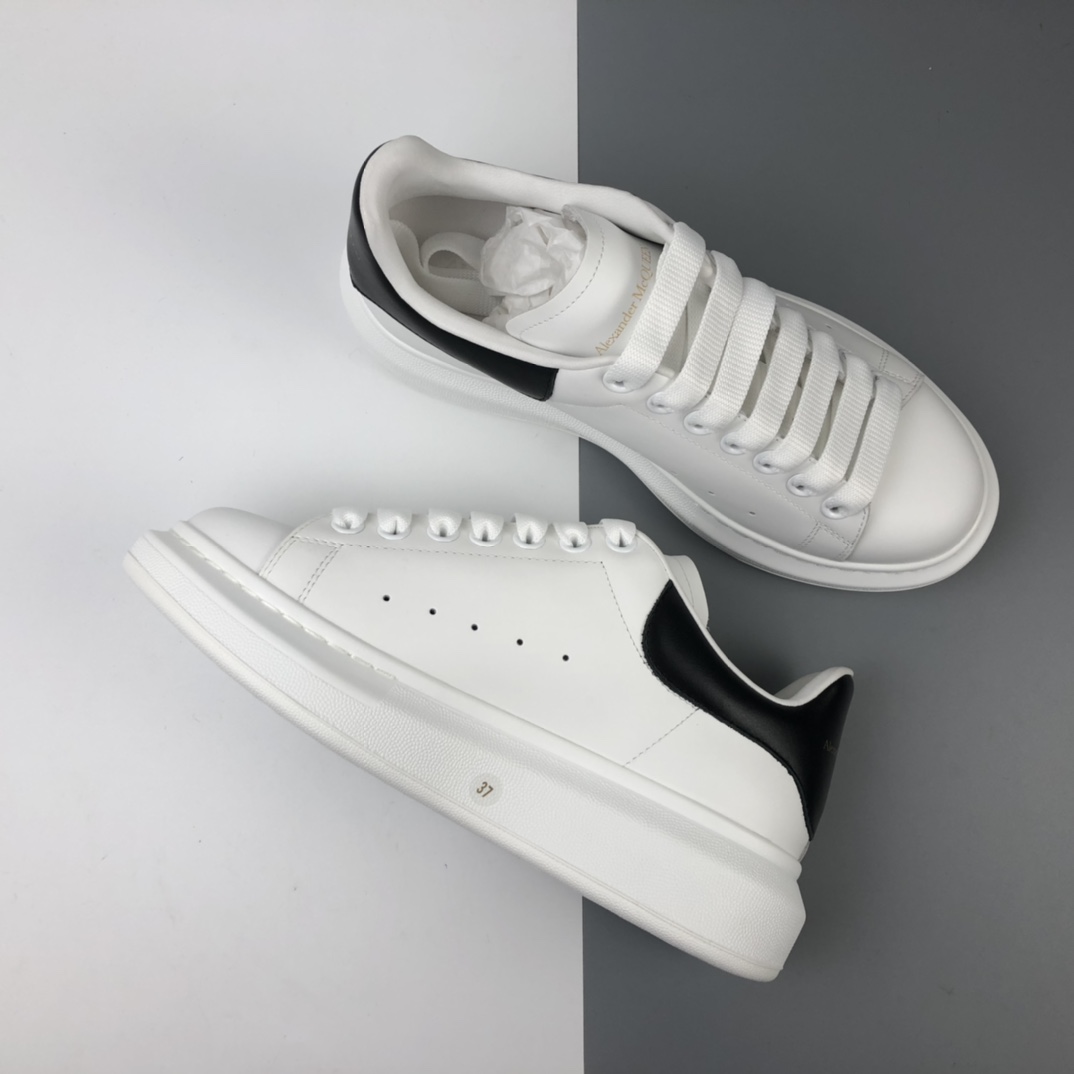 500 Alexander McQueen/亚历山大麦昆 松糕鞋厚底增高小白鞋