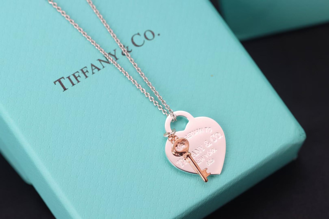 Tiffany & Co. Tiffany&Co.Heart Tag 爱心钥匙 锁骨项链