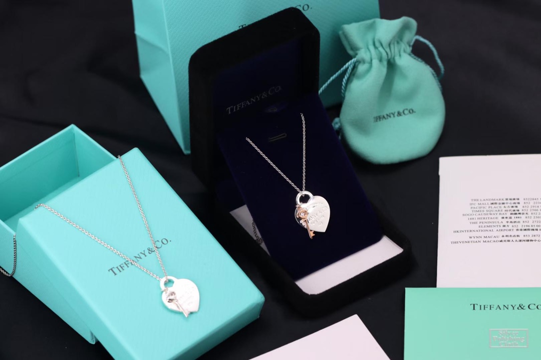 Tiffany & Co. Tiffany&Co.Heart Tag 爱心钥匙 锁骨项链
