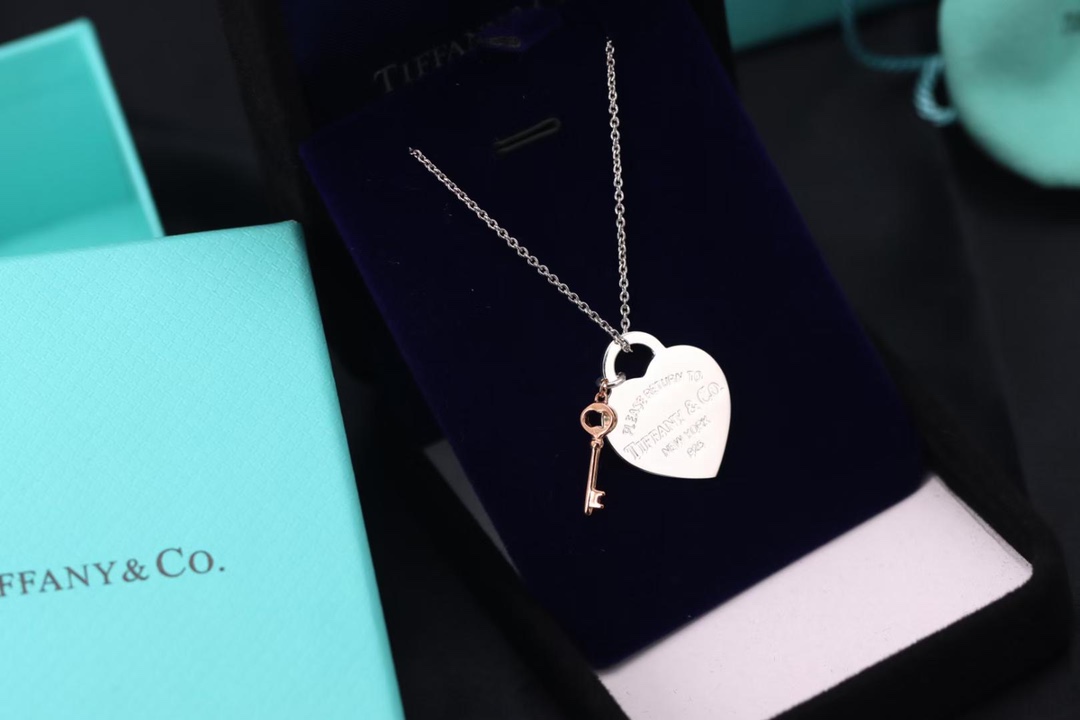 Tiffany & Co. Tiffany&Co.Heart Tag 爱心钥匙 锁骨项链