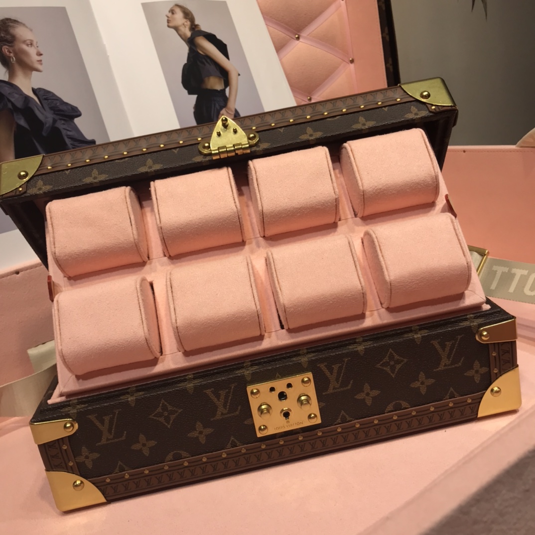 Louis Vuitton Monogram Canvas 8 Watch Case Jewelry Box, 34 x 18 x 11 cm 9 i1600874383 1017 7