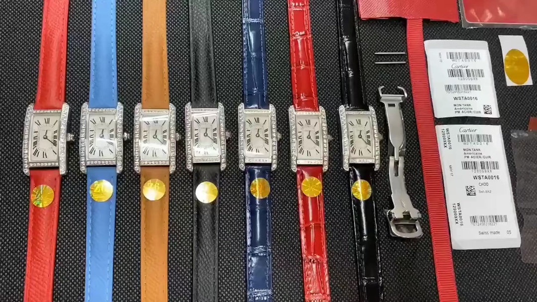 Cartier 卡地亚Tank Américaine美式坦克WSTA0016石英女表、与原装一致尺寸34