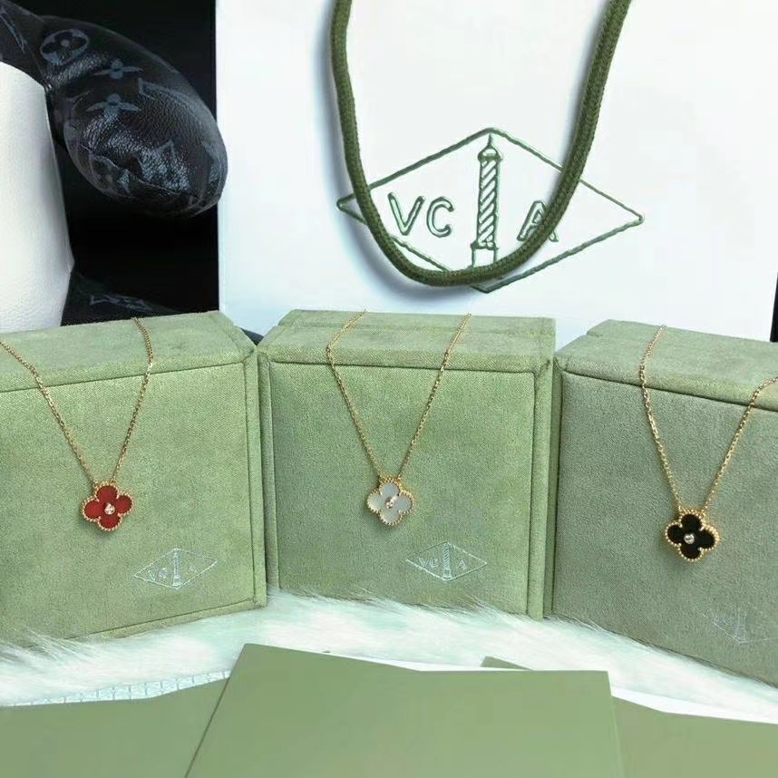 Van Cleef & Arpels Vca 带钻四叶草项链-七夕好价