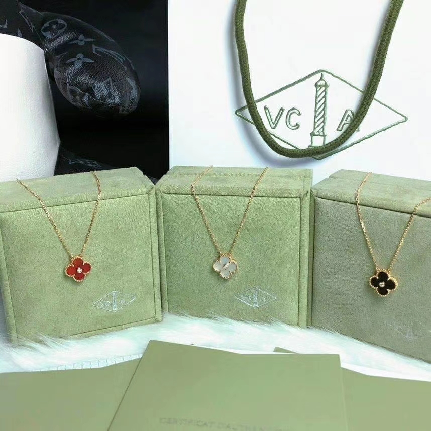 Van Cleef & Arpels Vca 带钻四叶草项链-七夕好价
