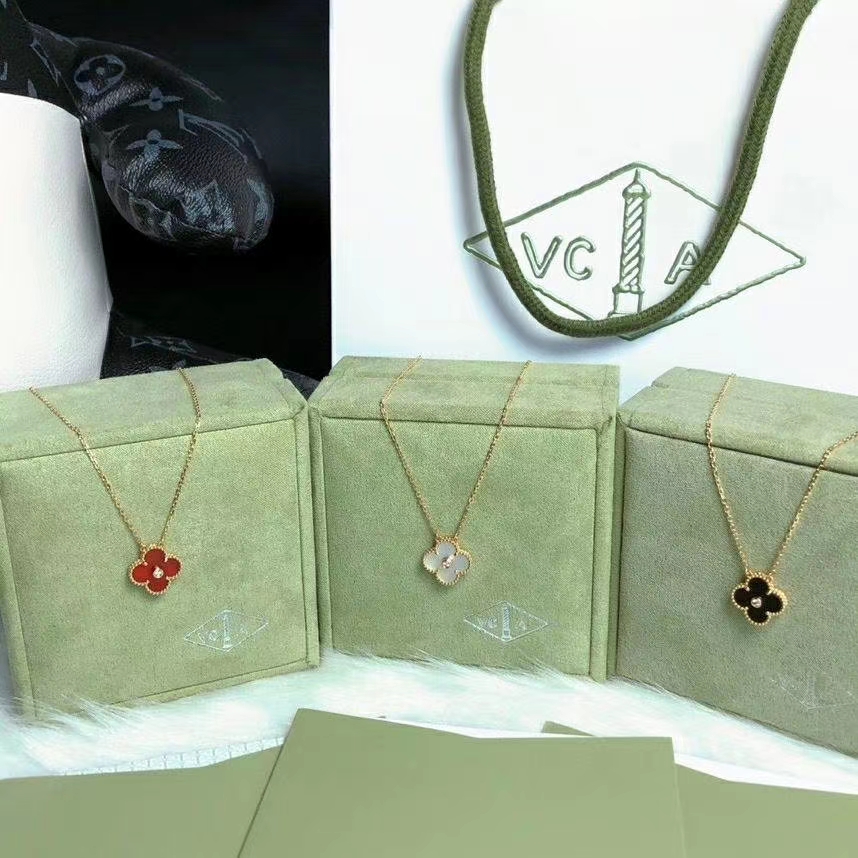 Van Cleef & Arpels Vca 带钻四叶草项链-七夕好价