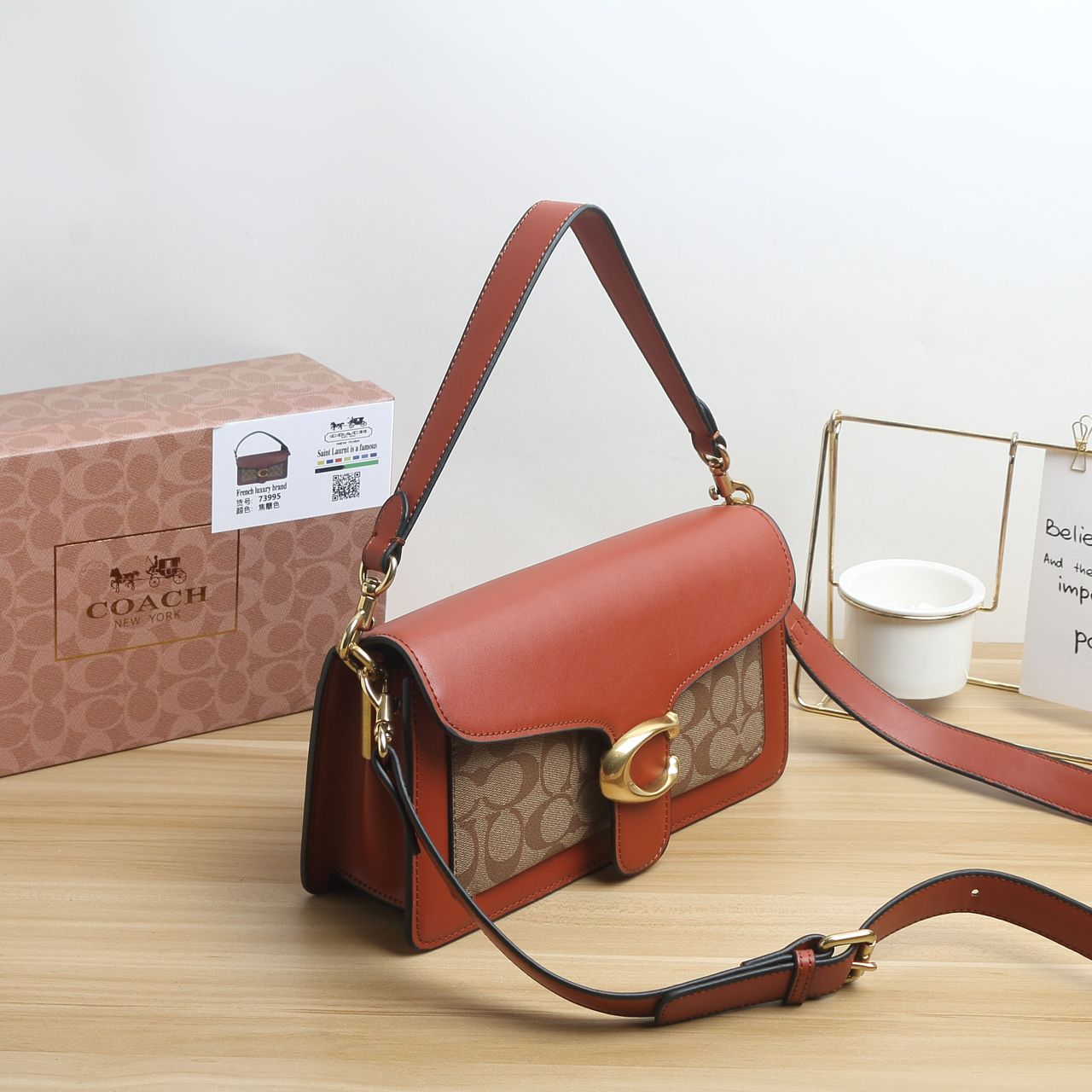 High Quality COACH Quest Tabby Wine Pack: Practical, Beautiful, and Spacious - 图片 3