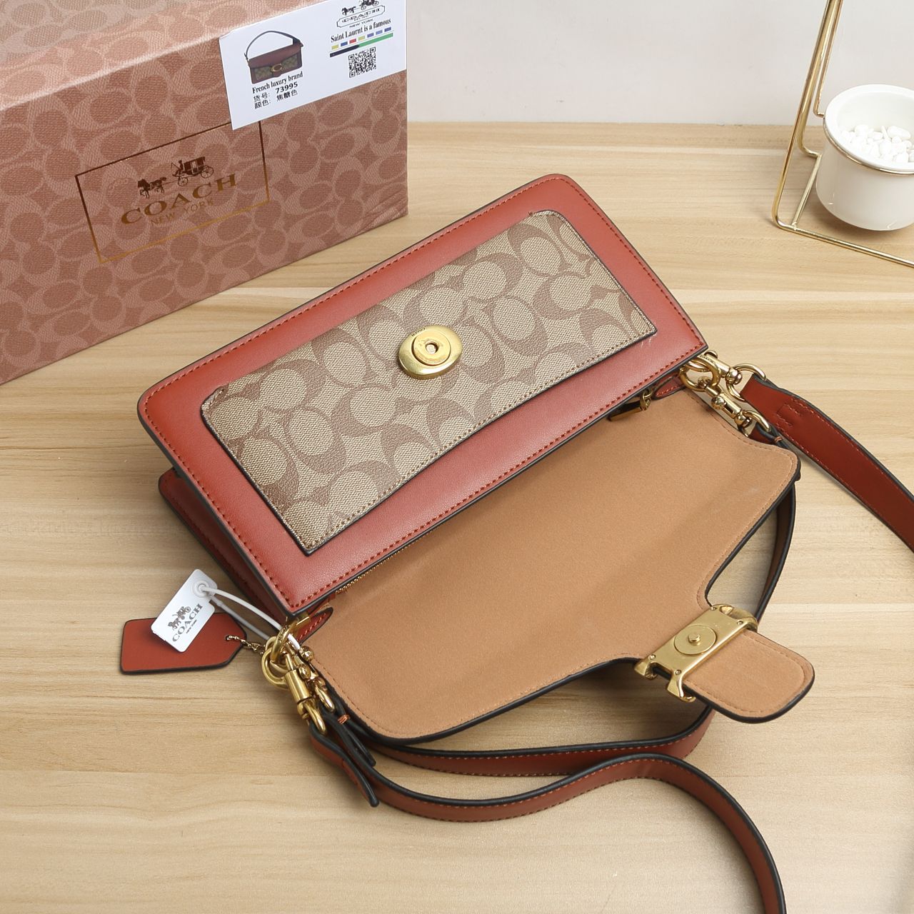 High Quality COACH Quest Tabby Wine Pack: Practical, Beautiful, and Spacious - 图片 7