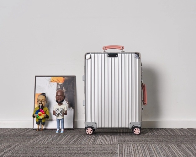 Topas Silver Aluminum Hardside Luggage Rolling Suitcase with Pink Trim 1 Topas Silver Aluminum Hardside Luggage Rolling Suitcase with Pink Trim