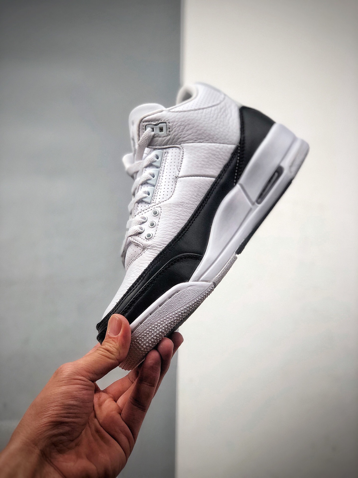 430 Fragment Design x Air Jordan 3  AJ3藤原浩闪电联名 黑白熊猫DA3595-100