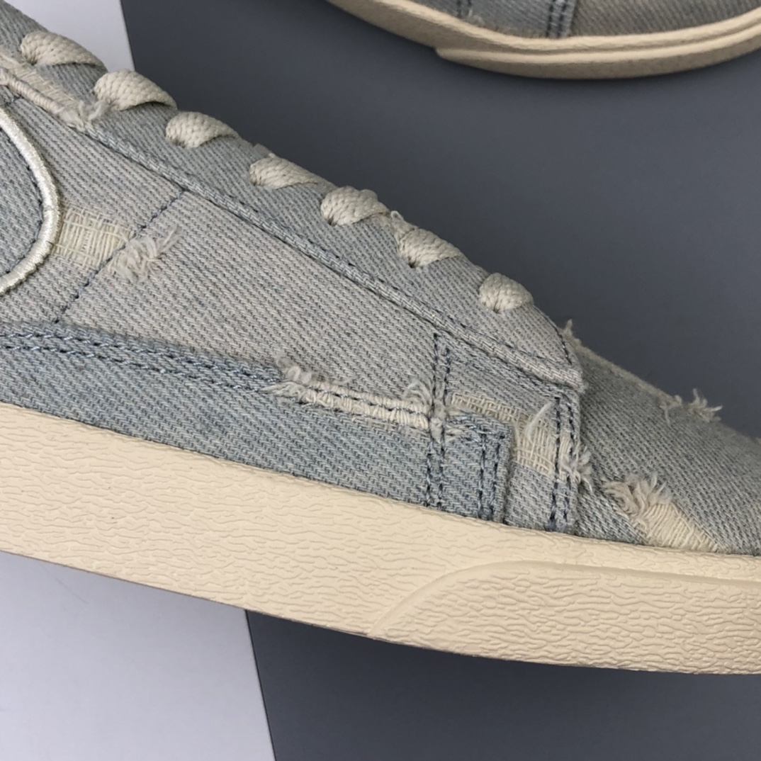 150 Levi's Strauss x Nike Blazer Low LX 开拓者破洞牛仔 低帮百搭休闲运动板鞋 AV9376-006