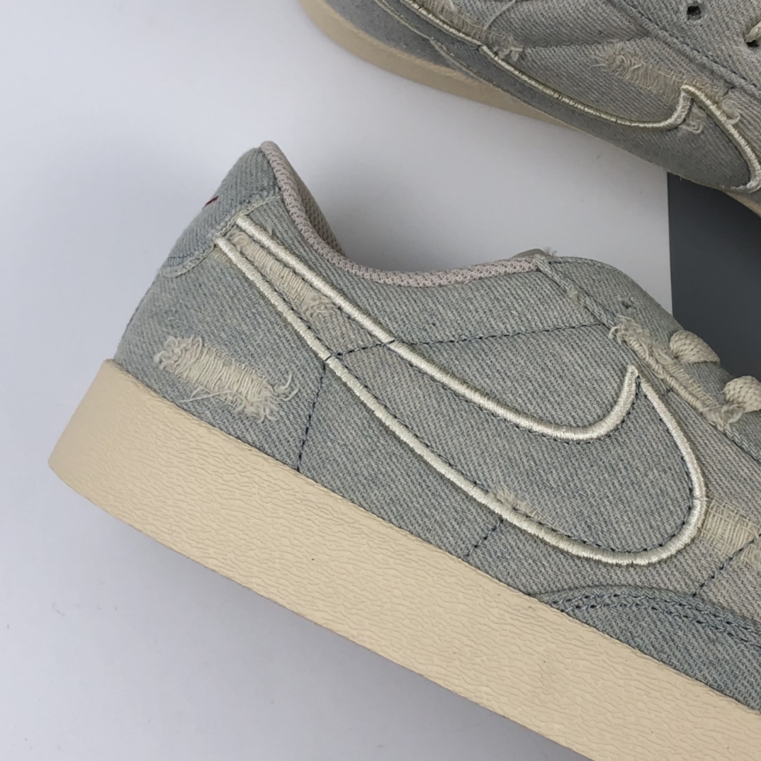 150 Levi's Strauss x Nike Blazer Low LX 开拓者破洞牛仔 低帮百搭休闲运动板鞋 AV9376-006