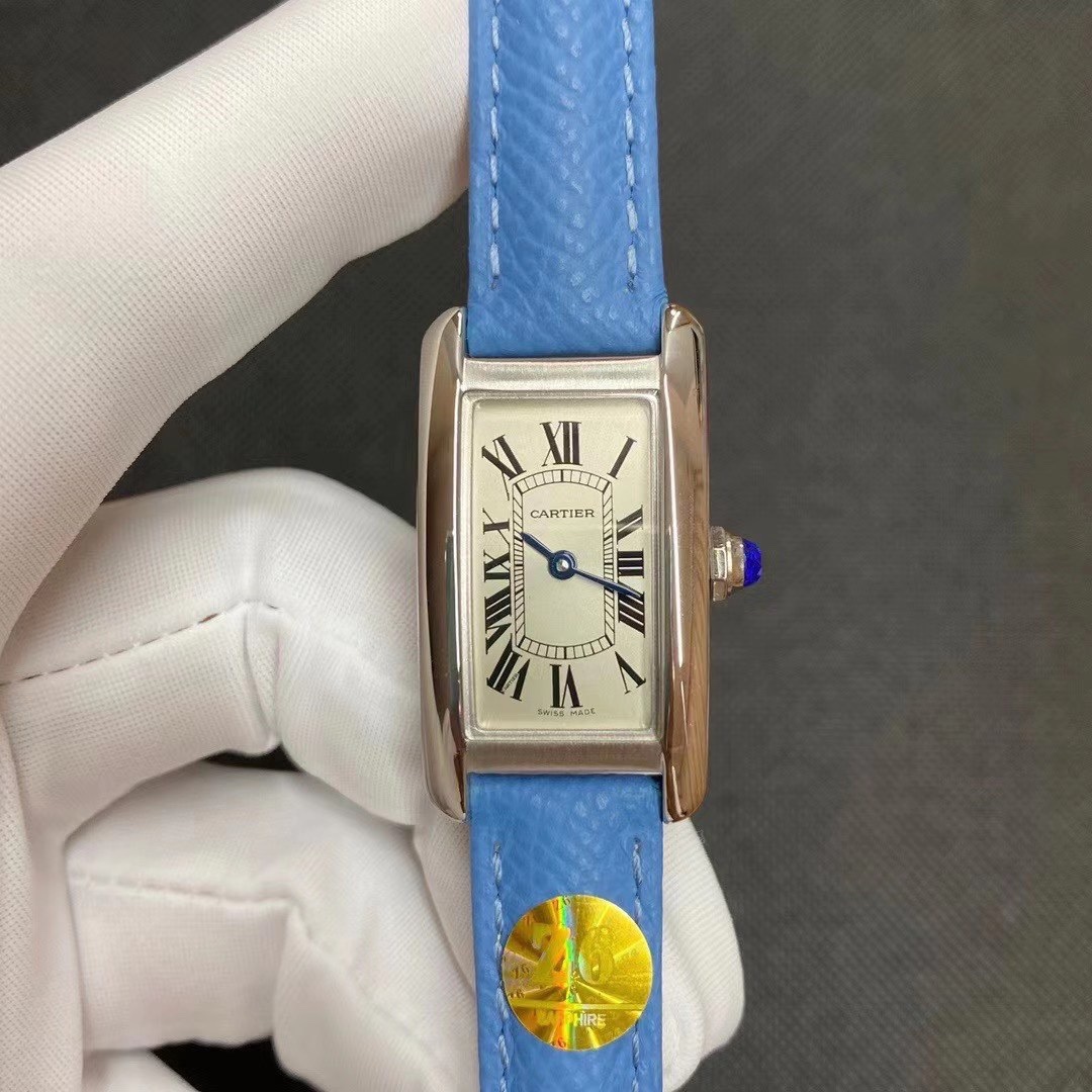 Cartier 卡地亚Tank Américaine美式坦克WSTA0016石英女表、与原装一致尺寸34