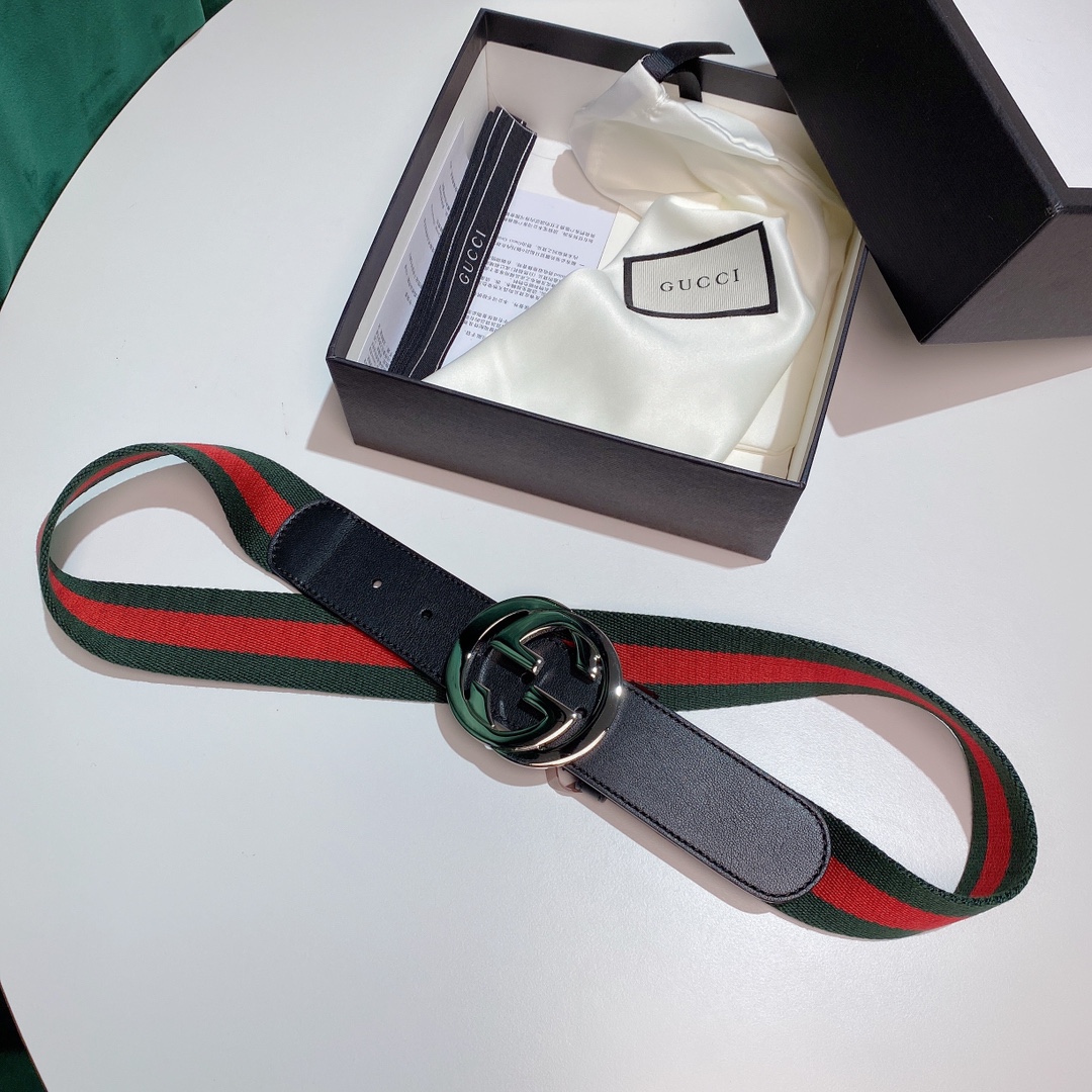 Gucci4cm经典红蓝织带官网潮流