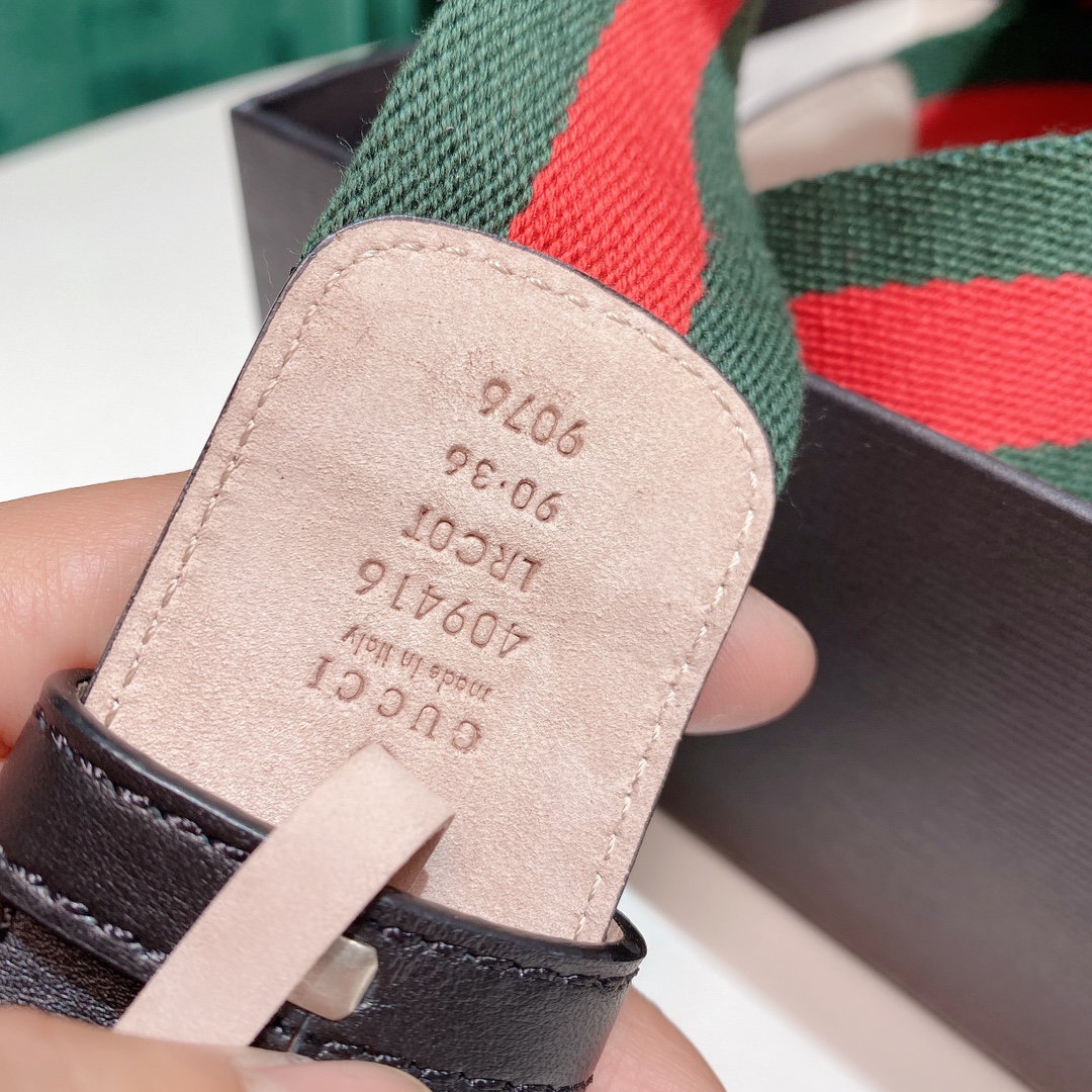 Gucci4cm经典红蓝织带官网潮流