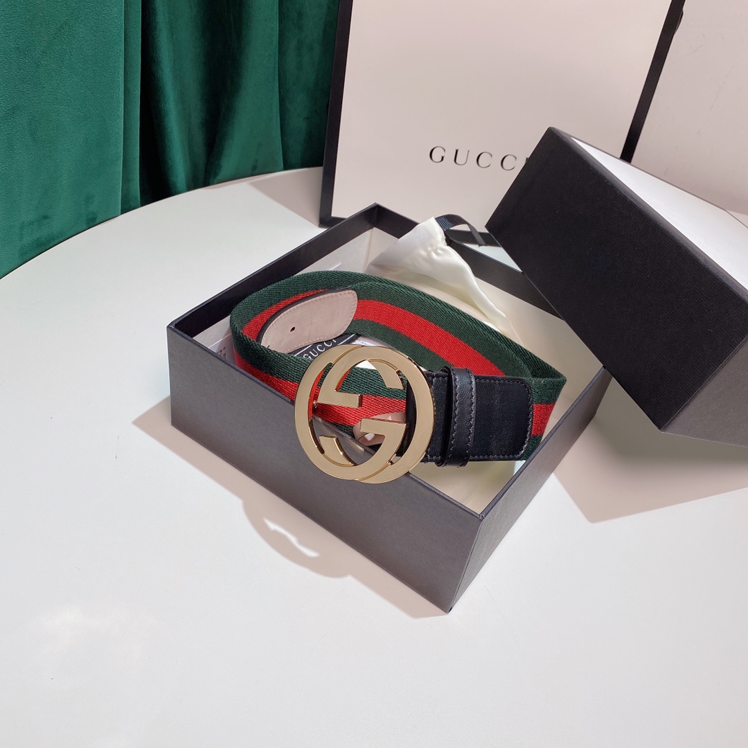 Gucci4cm经典红绿织带官网潮流