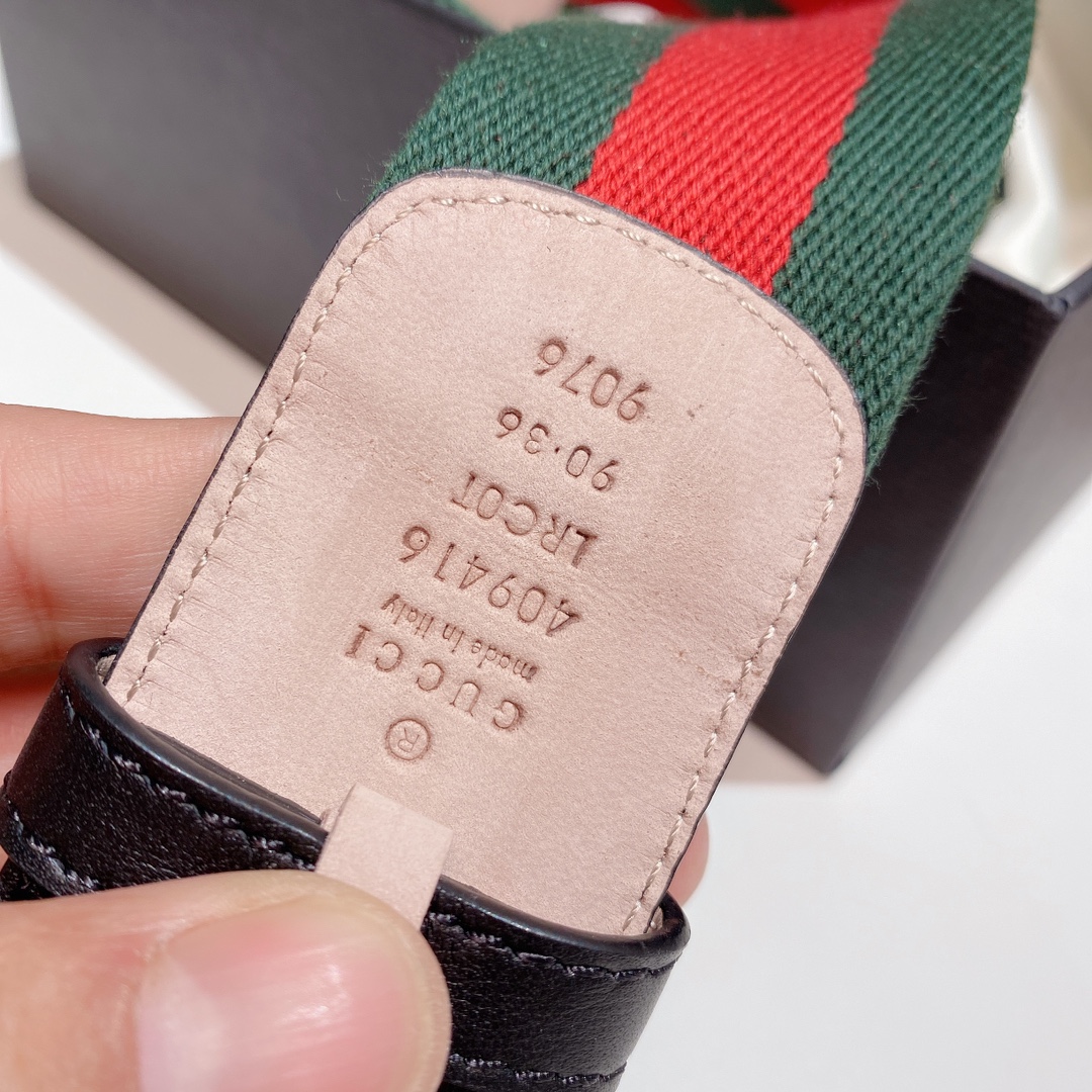 Gucci4cm经典红绿织带官网潮流
