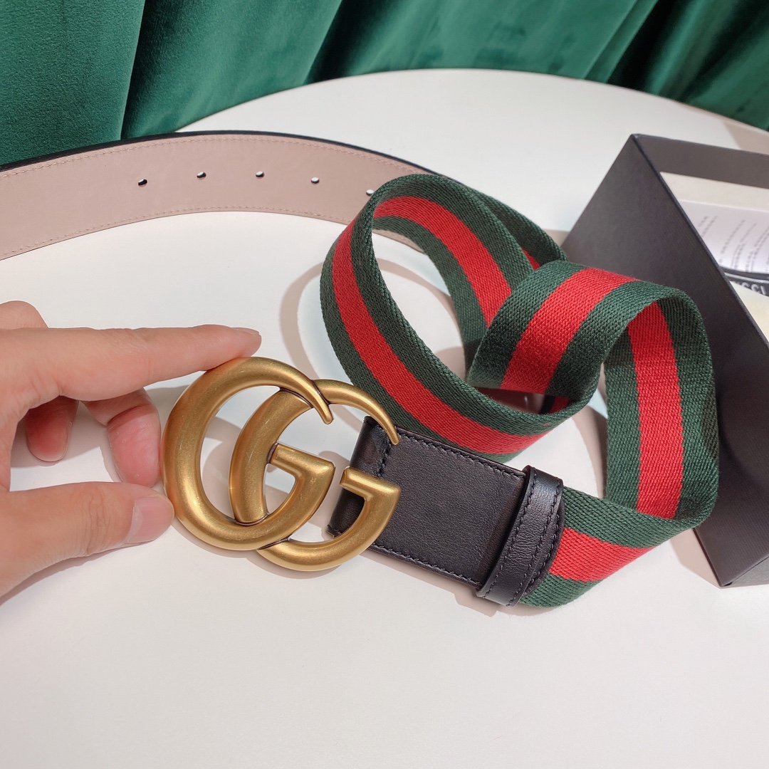 Gucci4cm经典红绿织带官网潮流
