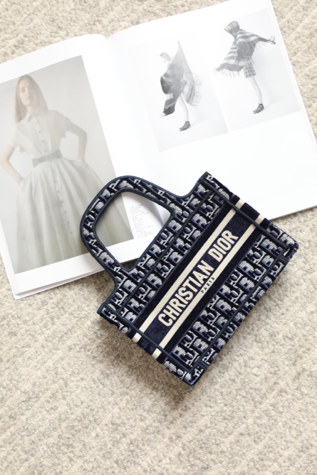 Dior Book Tote Tote Bags Velvet Fashion Mini