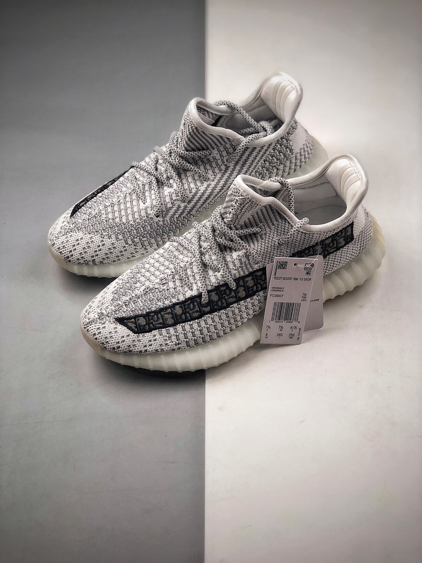 350 侃爷再度联乘 Dior x Adidas Yeezy Boost 350 V2 3M迪奥天使提花联名 FC6607