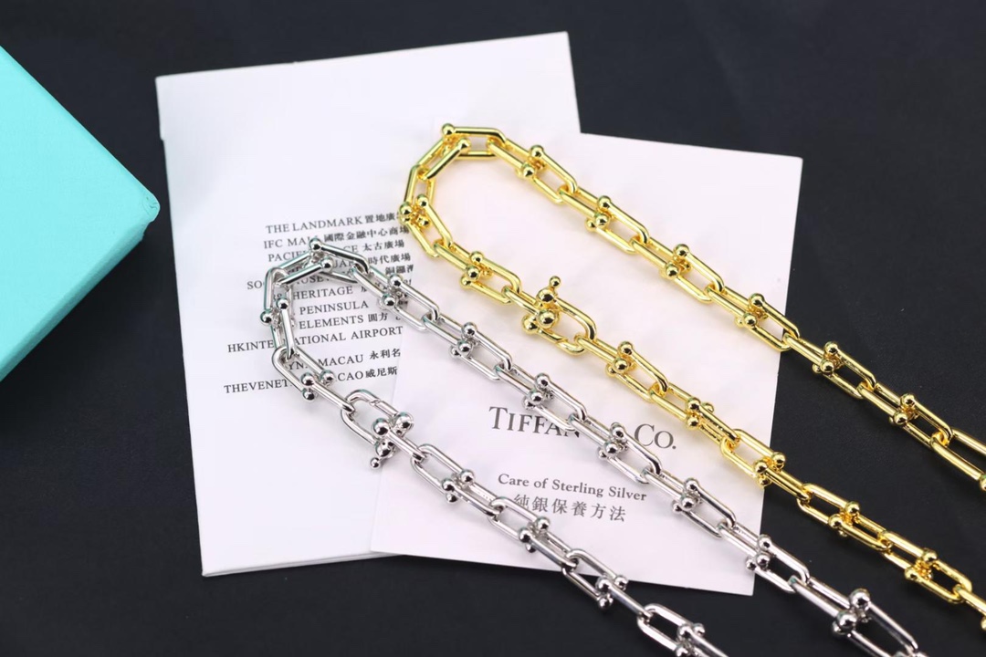 Tiffany & Co. Tiffany&Co.Hardwear 大小U形 竹节项链