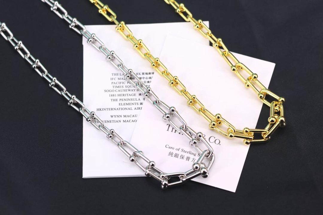 Tiffany & Co. Tiffany&Co.Hardwear 大小U形 竹节项链