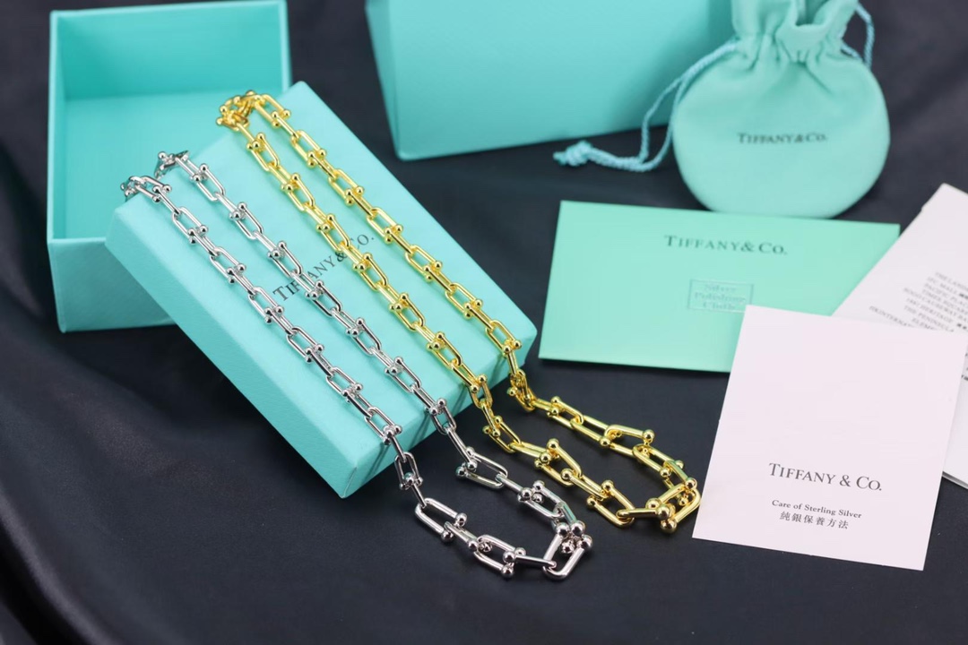 Tiffany & Co. Tiffany&Co.Hardwear 大小U形 竹节项链