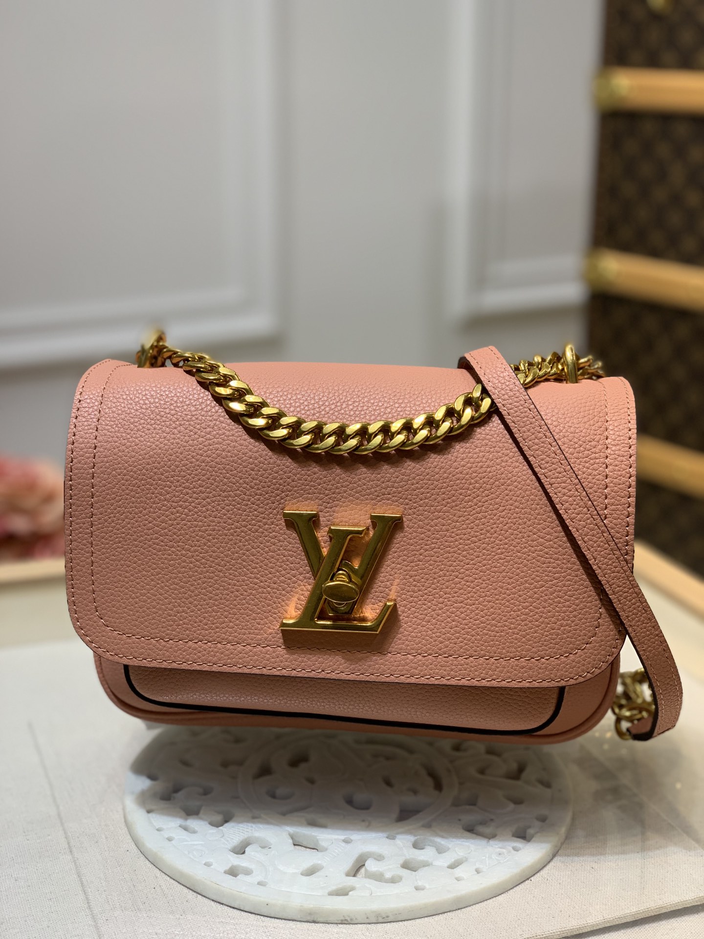 Louis Vuitton Handbags Crossbody & Shoulder Bags Messenger Bags Gold Empreinte​ Cowhide Summer Collection Envelope M57071
