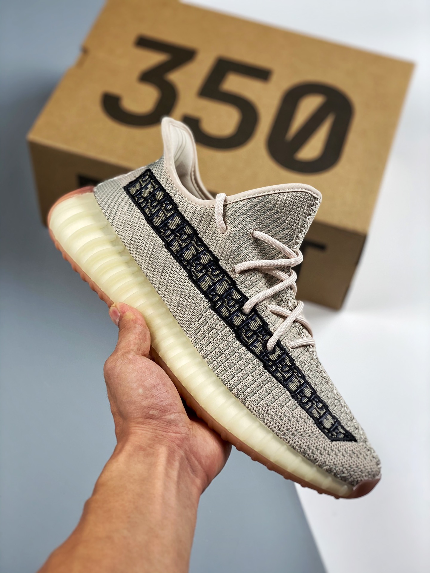 Adidas Yeezy Boost DIOR 350V2, colaboración Dior, zapatillas deportivas casuales ligeras con entresuela de palomitas, s…