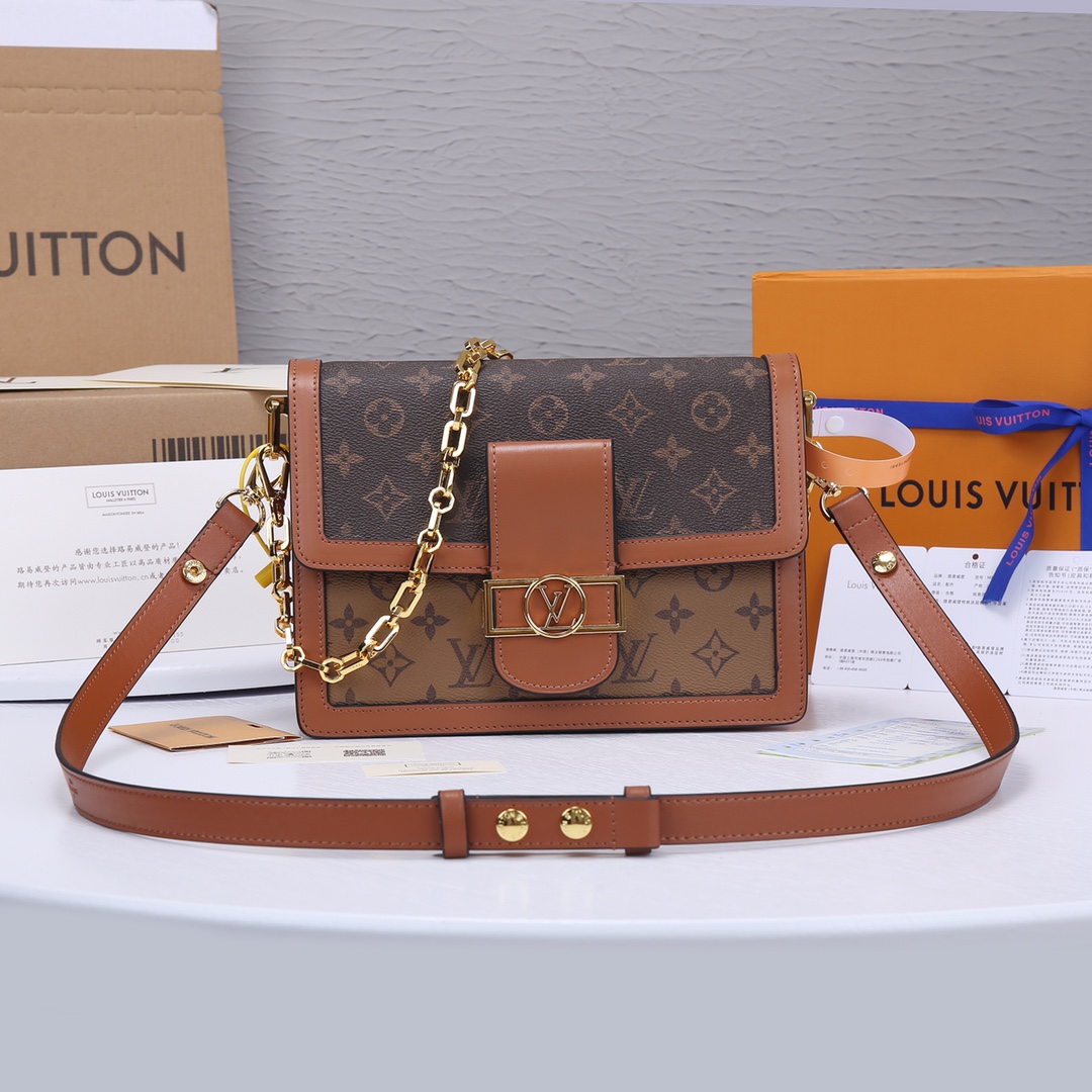 HERMES Ale Line Tote Canvas Brown