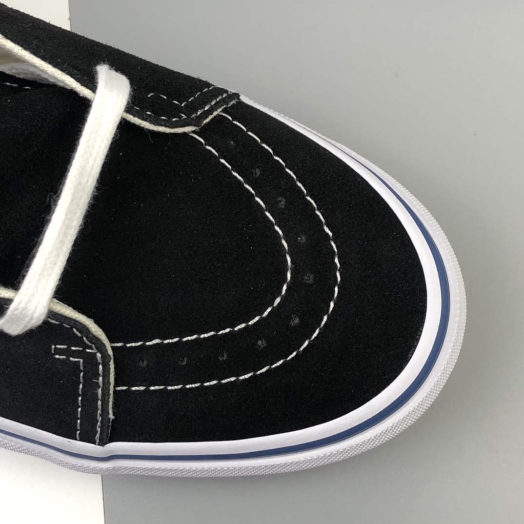 160 Vans Sk8 Hi 万斯黑蓝棋盘格高帮帆布鞋 VN0A4BV6SW9
